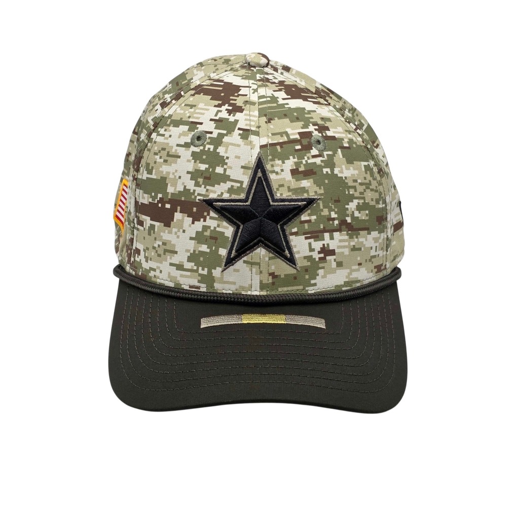 New Era 39THIRTY Dallas Cowboys NFL Salute To Service Hat Cap Small-Medium Camo